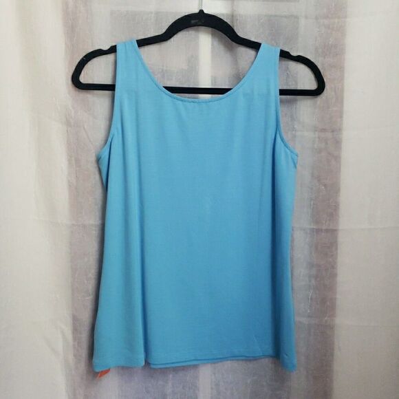 Talbots Turquoise Blue Tank Top Stretch Women's Size Petite S - Picture 5 of 8